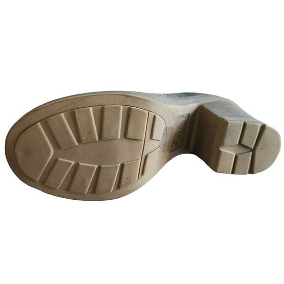 Dirty Laundry Ankle Boots Womens 7 Fur Sherpa Buckle Dark Olive Tan - Picture 5 of 8